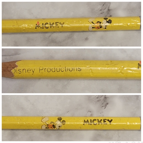 VTG 80s Pencil Lot ET Mickey Mouse Garfield Pac Man‎ Star Wars Peanuts Sanrio - Picture 4 of 12